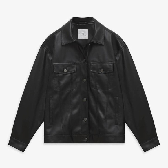 Anine Bing vegan leather bomber. Great fit - Picture 5 of 5